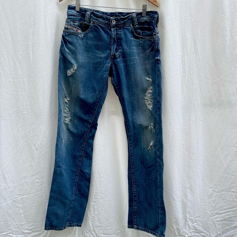 Diesel Jeans Mens Kajo 31x34‎ Vintage Distressed Wash 008BC